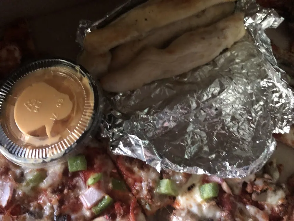 Breadsticks with Cheese Sauce
